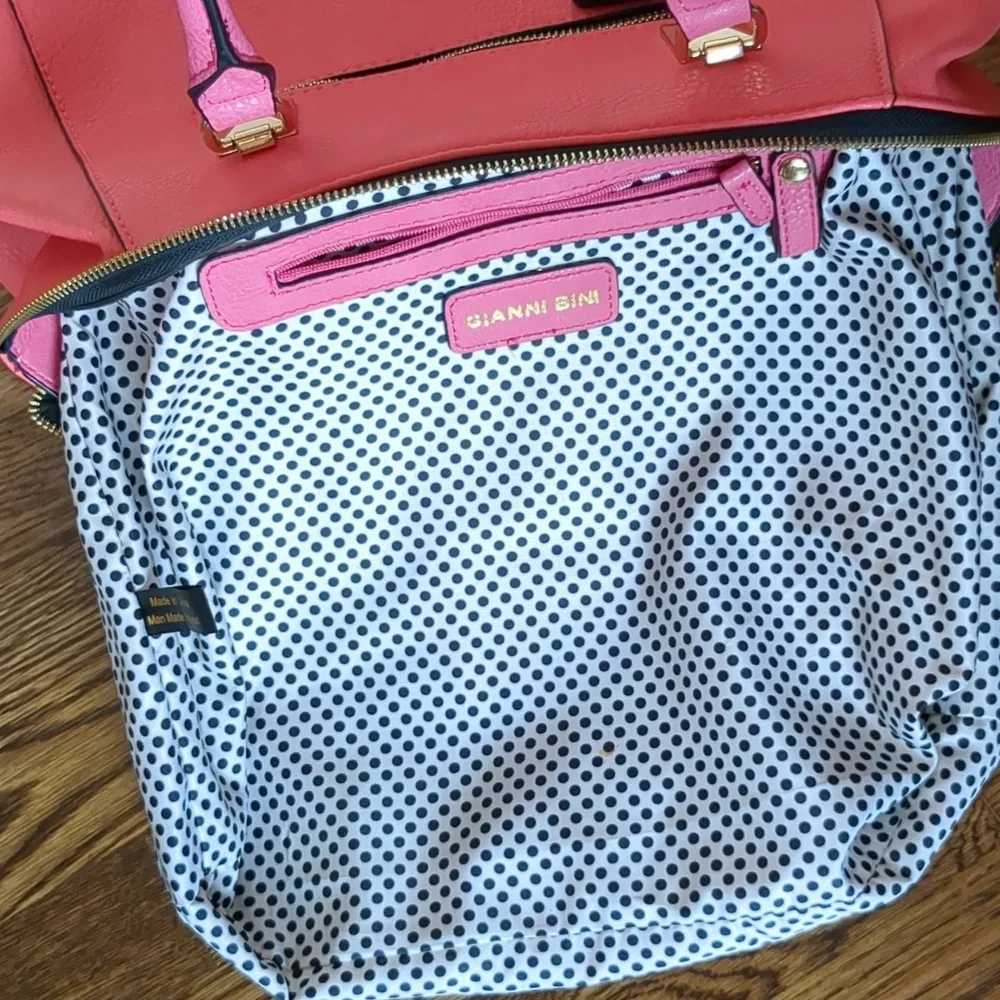 Gianni Bini Two-Tone vinyl bag